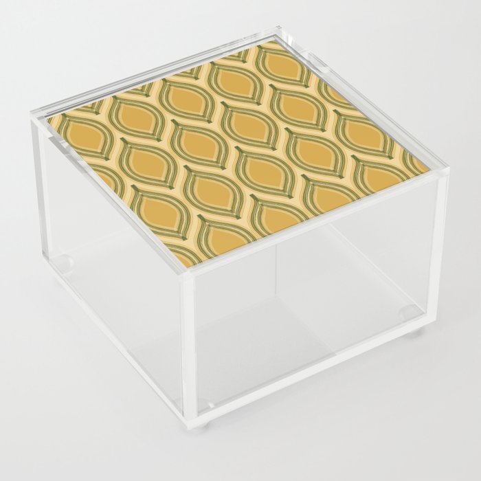 Mid-Century Modern Art Abstract Lemondrop Pattern 11.0 Acrylic Box