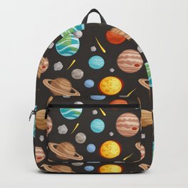 Planets Pattern Backpack
