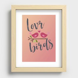 Love Birds Recessed Framed Print