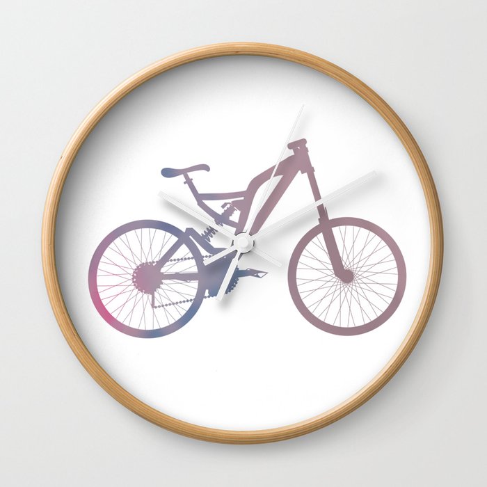pink bike Wall Clock