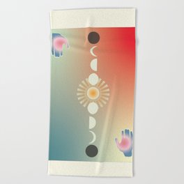 Moon Phase Beach Towel