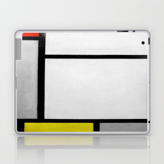 Piet Mondrian (1872-1944) - COMPOSITION WITH RED, BLUE, BLACK, YELLOW AND GRAY - 1921 - De Stijl (Neoplasticism), Geometric Abstraction - Oil on canvas - Digitally Enhanced Version - Laptop & iPad Skin