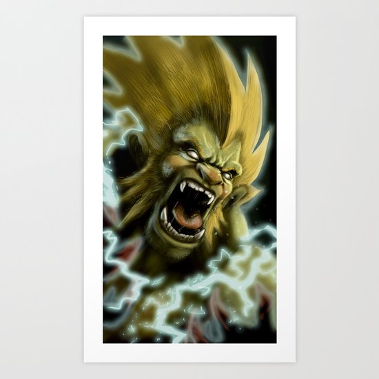 Blanka, Brazilian Street Fighter- Desafío52 Art Print