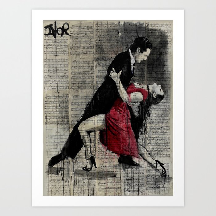 midnight tango Art Print