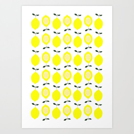 LEMONS Art Print