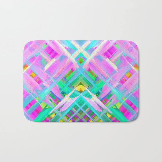 Colorful digital art splashing G473 Bath Mat