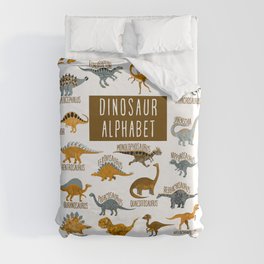 Dinosaur Alphabet Duvet Cover