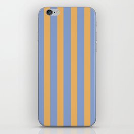 Blue stripe pattern iPhone Skin