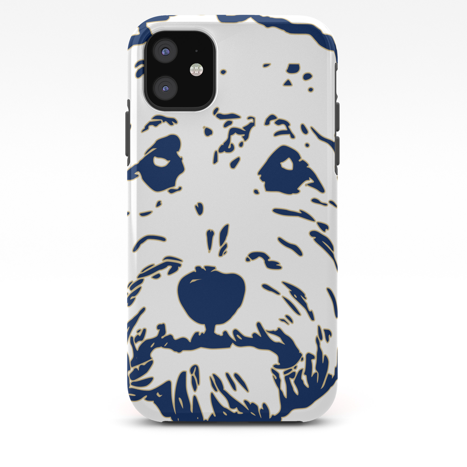 Goldendoodle Dog Face Silhouette Perfect Golden Doodle Gift Idea Iphone Case By Thecheekypixel Society6