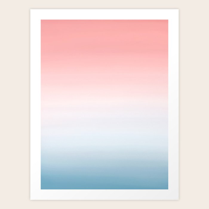 Pantone Ombre 2016 Color of The Year Art Print by ANoelleJay Society6