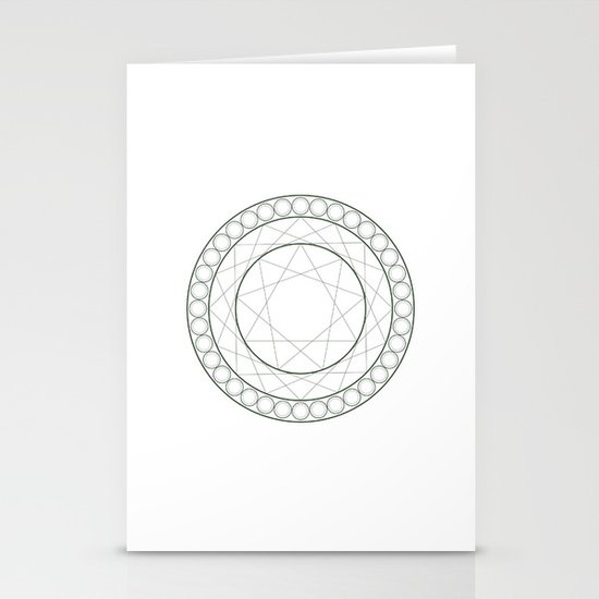Anime Magic Circle 12 Stationery Cards