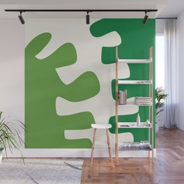 Abstract minimal plant color block 5 Wall Mural