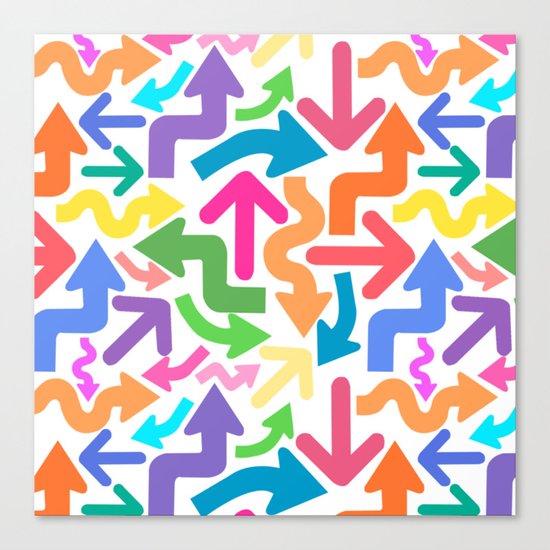 Arrow color Canvas Print