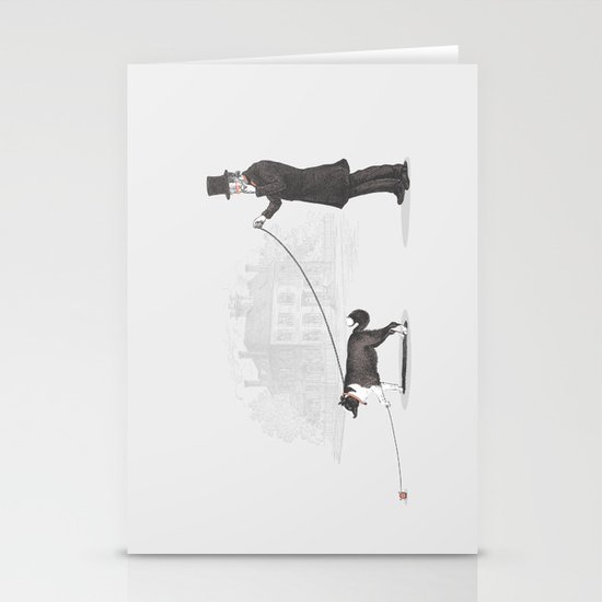 Walking the Dog Stationery Cards