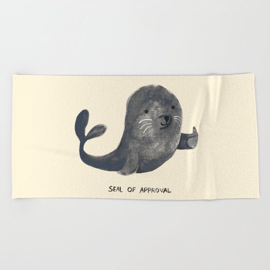 Seal Of Approval Beach Towel