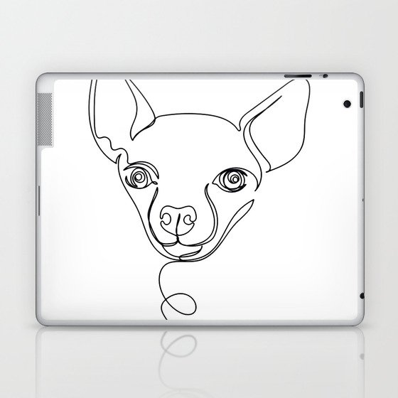  Vector Continuous One Single Line Drawing  Laptop & iPad Skin