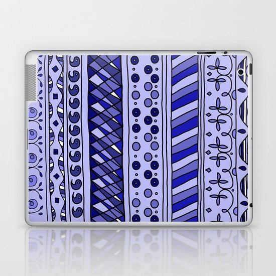 Yzor pattern 002 blue Laptop & iPad Skin