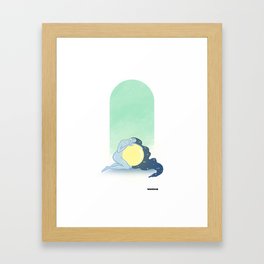 MOON & SUN Framed Art Print