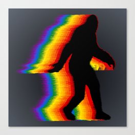 Don't Hide - Gay Pride Bigfoot Canvas Print
