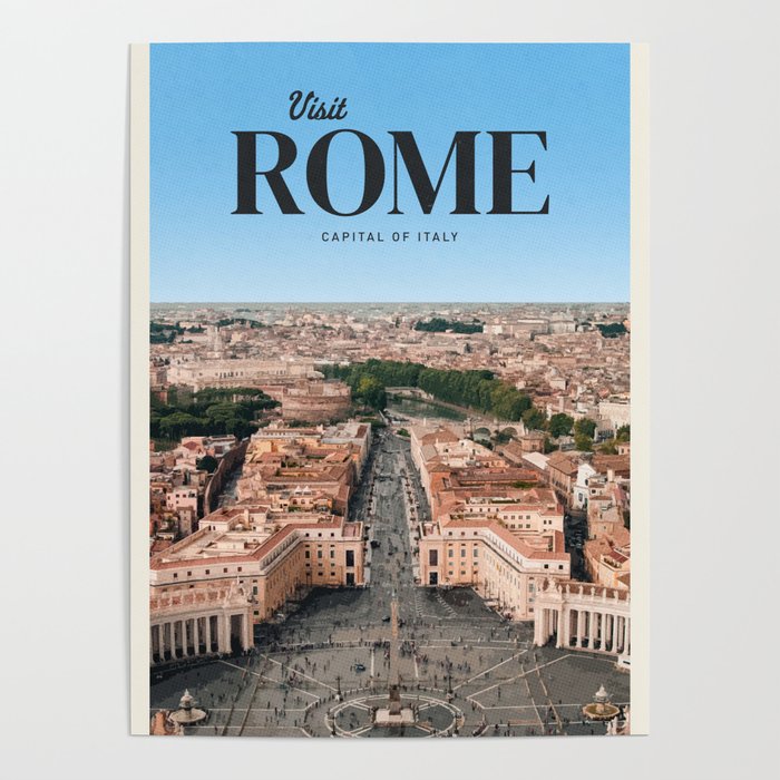 Visit Rome Poster