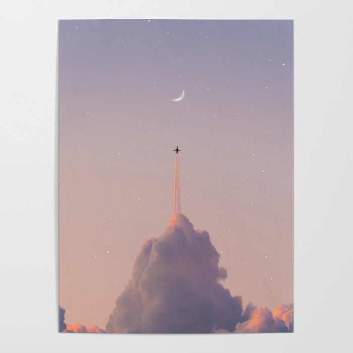 Rocket cloud Poster