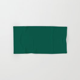 Solid Jewel Tone Green Color Hand & Bath Towel