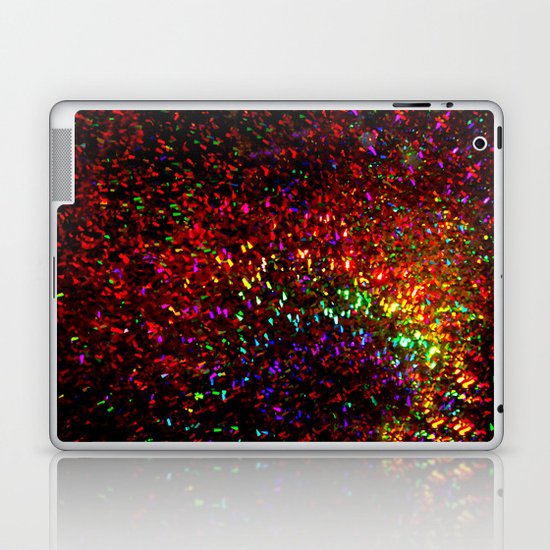 Fascination in gold-photograph of colorful lights Laptop & iPad Skin