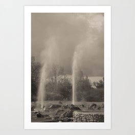 Water hot-spring / Travel photography in black and white/  Art Print | Adventure, Spring, Wonder, Fountain, Hot Spring, Earth Tones, Water, Landscape, Travel, Pastel 