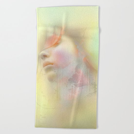 Girl of May Beach Towel