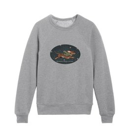 Dachshund Through The Snow Kids Crewneck