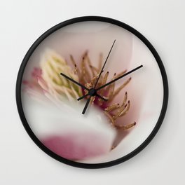Macro Of A Tulip Tree Blossom Wall Clock