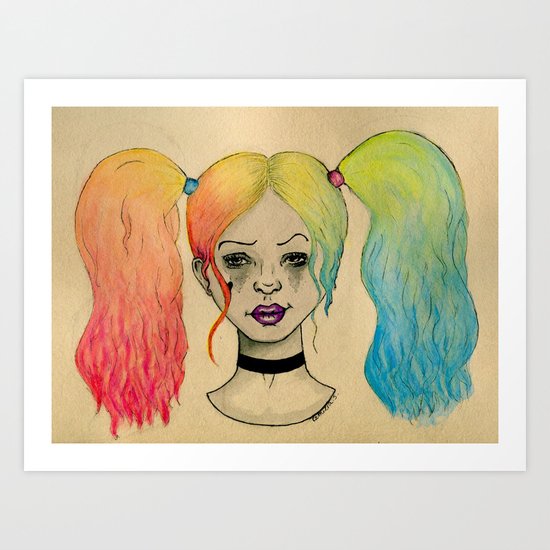 HARLEY QUINN FANART Art Print