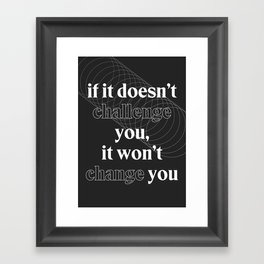 Motivational Quotes Framed Art Print