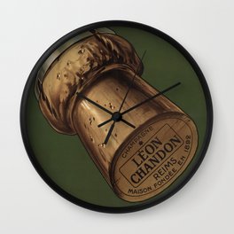Vintage French Champagne Ad Wall Clock