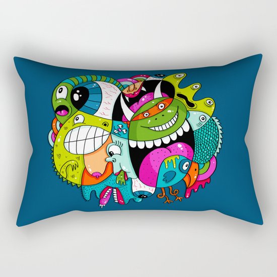 Complicated Scribble Rectangular Pillow