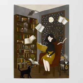 floating books Poster