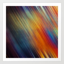 Diagonal Rainbow, 1 Art Print