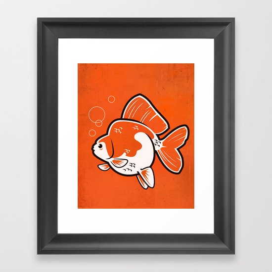 Ryukin Goldfish Framed Art Print