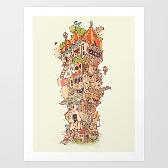 Traveling Circus Art Print