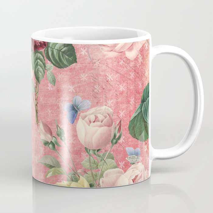 Vintage Rose Garden Coffee Mug