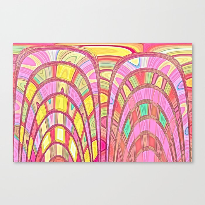 Bight Colorful Crayon Abstract  Canvas Print