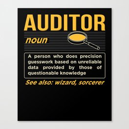 Auditor Definition Canvas Print