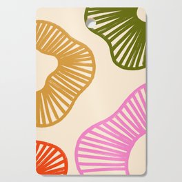 Mid century Retro Colorful Shapes Cutting Board