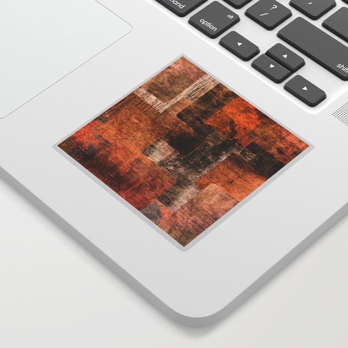 art abstract grunge squares background Sticker