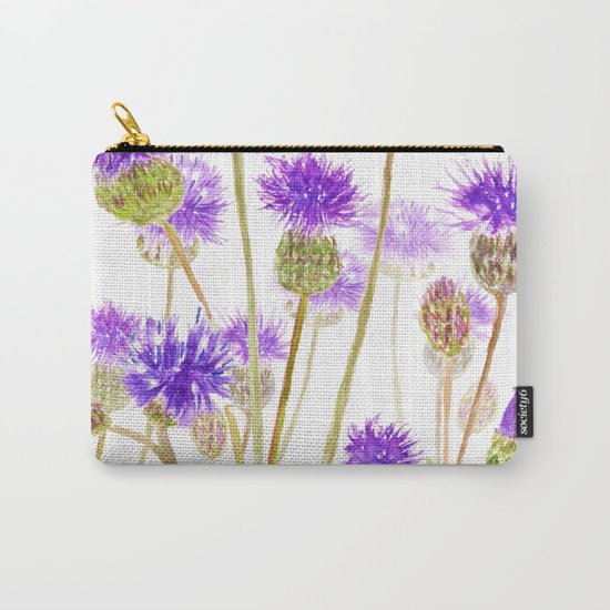 purple thorny wildflower Carry-All Pouch