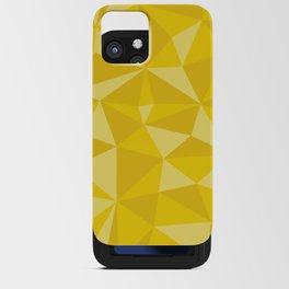 Yellow Triangle Pattern iPhone Card Case