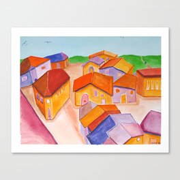 Salamanca rooftops Canvas Print