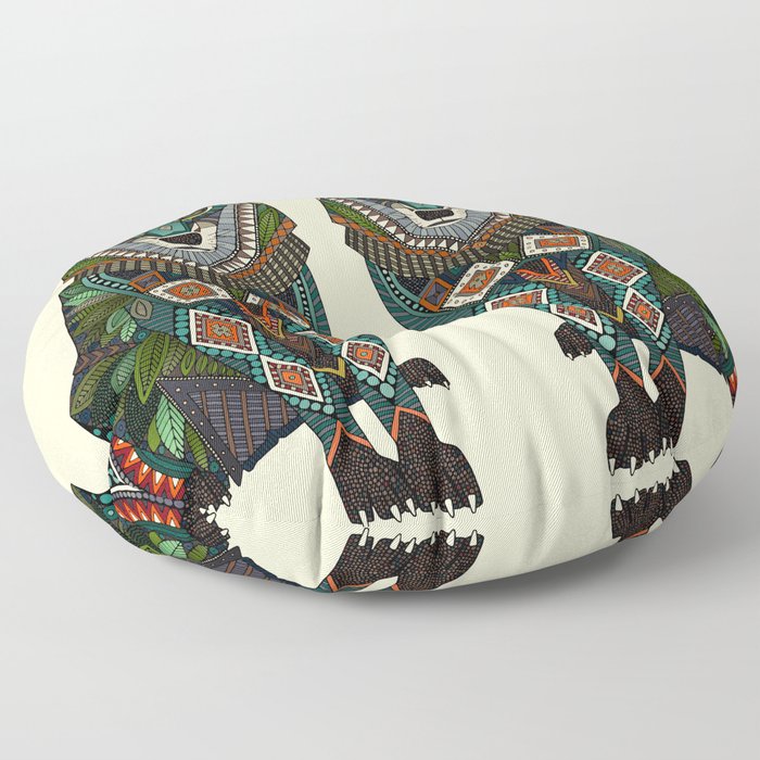 wolf ivory Floor Pillow