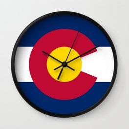 Colorado flag Wall Clock | Graphicdesign, Denver, Coloradoan, Flag, State, Centennialstate, Colorado 