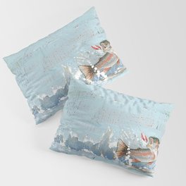 rainbow trout on a hook Pillow Sham